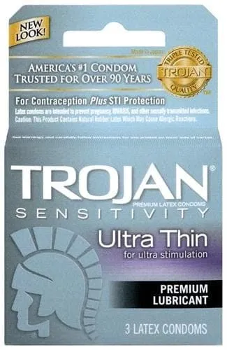 Male Sex Toys Trojan Condoms Trojan Sensitivity Ultra Thin Lubricated Condoms 3 Pack Male Sex Toys Trojan Condoms Trojan Sensitivity Ultra Thin Lubricated Condoms 3 Pack