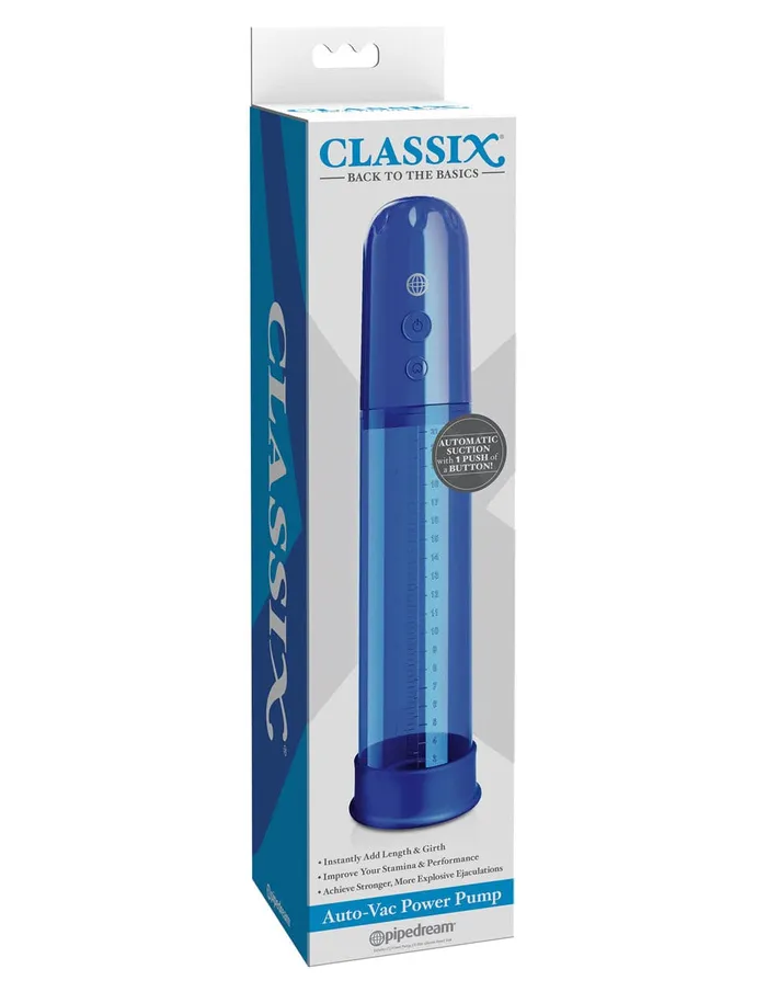 Pipedream Female Sex Toys Classix AutoVac Power Pump Blue Pipedream Female Sex Toys Classix AutoVac Power Pump Blue