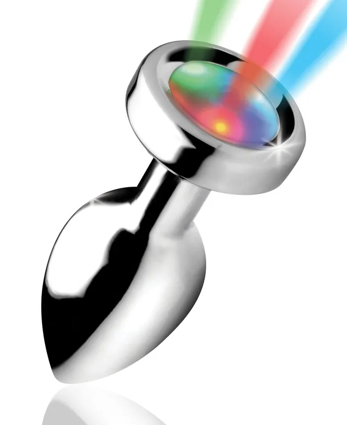 XR Brands Booty Sparks Light Up Small Anal Plug Male Sex Toys