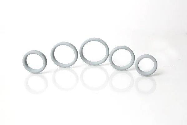 Boneyard Silicone Ring 5 Pcs Kit Grey Rascal Male Sex Toys