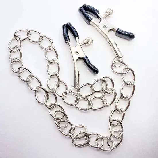 Eccentric Playroom Essentials Female Sex Toys Sensual Nipple Clamps with Chains Eccentric Playroom Essentials Female Sex Toys Sensual Nipple Clamps with Chains