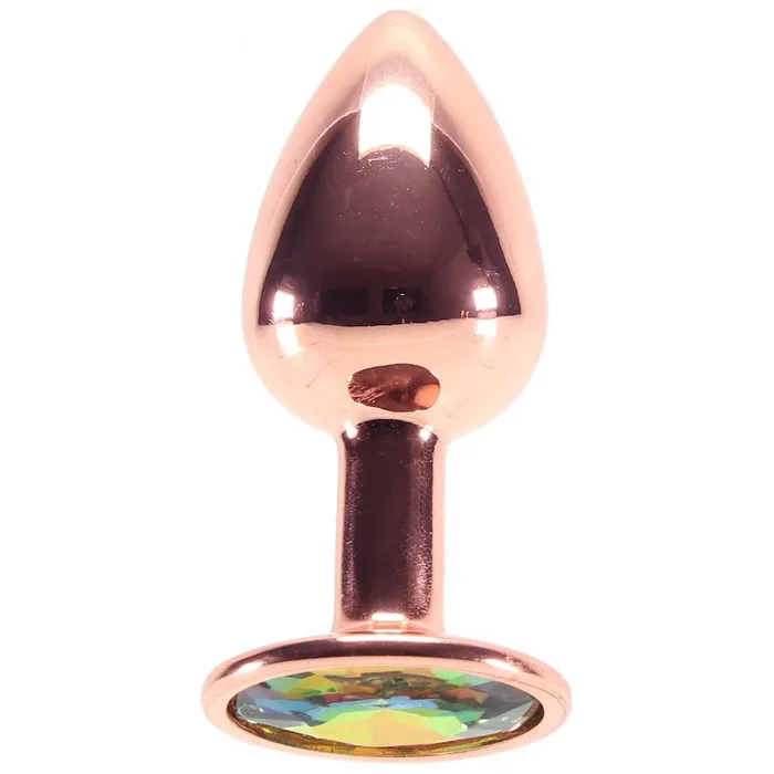 Female Sex Toys LETTAS SEDUCTION Small Aluminum Plug with Rainbow Gem in Rose Gold Female Sex Toys LETTAS SEDUCTION Small Aluminum Plug with Rainbow Gem in Rose Gold