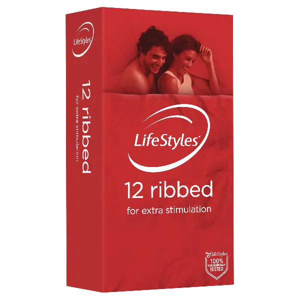 LifeStyles Ribbed Condoms 12 LifeStyles Female Sex Toys