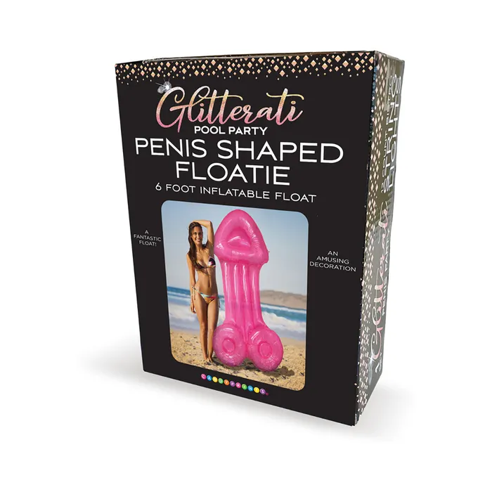 Little Genie Male Sex Toys Glitterati Pool Party PenisShaped Floatie 6 ft