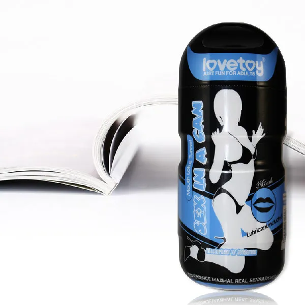 Lovetoy Female Sex Toys Sex In A Can Mouth Lotus Tunnel