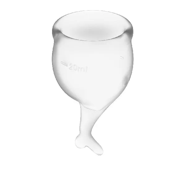 Male Sex Toys Satisfyer Feel Secure Menstrual Cup Transparent 2pcs Male Sex Toys Satisfyer Feel Secure Menstrual Cup Transparent 2pcs