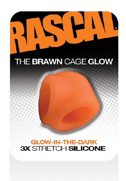 Rascal Male Sex Toys The Brawn Cage Glow Orange