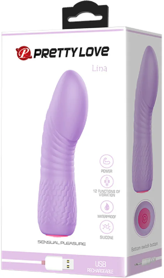 Rechargeable Lina Lavender Pretty Love Female Sex Toys
