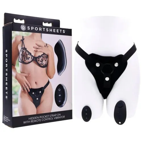 Sportsheets Hidden Pocket StrapOn with Remote Control Vibrator Sportsheets Female Sex Toys Sportsheets Hidden Pocket StrapOn with Remote Control Vibrator Sportsheets Female Sex Toys