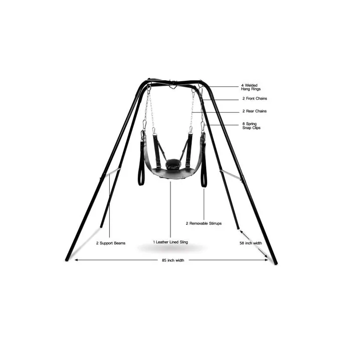 Strict Male Sex Toys Extreme Sling and Swing Stand Strict Male Sex Toys Extreme Sling and Swing Stand