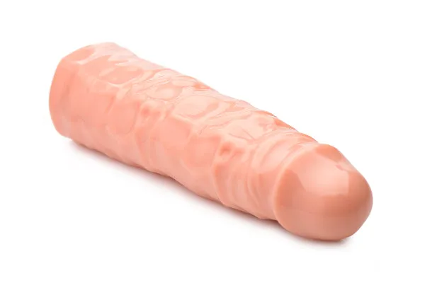 XR Brands Male Sex Toys 3 Inch Flesh Penis Enhancer Sleeve