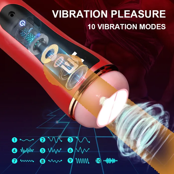 Automatic Vibrators for Men Masturbation Cup Sex Toys Realistic Vagina Pussy for Men soniker Male Sex Toys