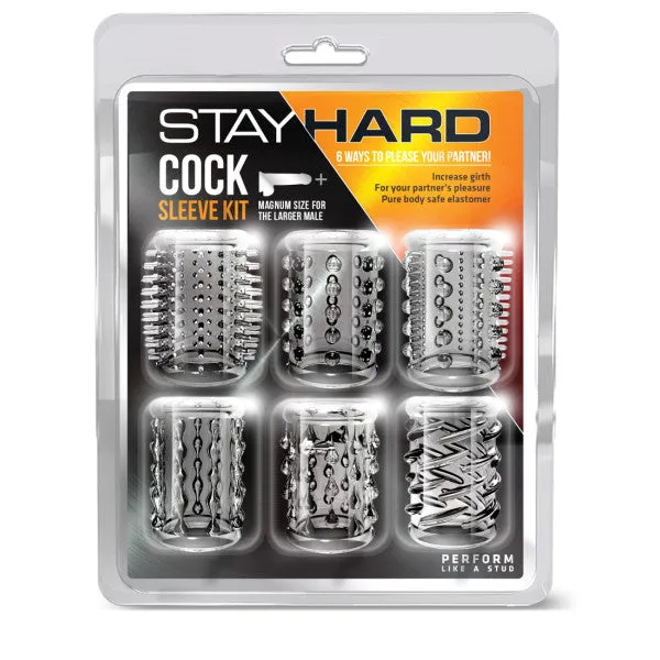 Blush Novelties Male Sex Toys Stay Hard Cock Sleeve Kit Penis Sleeves 6 Pack Blush Novelties Male Sex Toys Stay Hard Cock Sleeve Kit Penis Sleeves 6 Pack