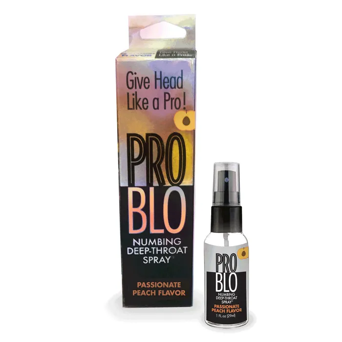 Little Genie ProBlo Deep Throat Spray Peach Peach Flavoured Deep Throat Spray 30 ml Male Sex Toys Little Genie ProBlo Deep Throat Spray Peach Peach Flavoured Deep Throat Spray 30 ml Male Sex Toys
