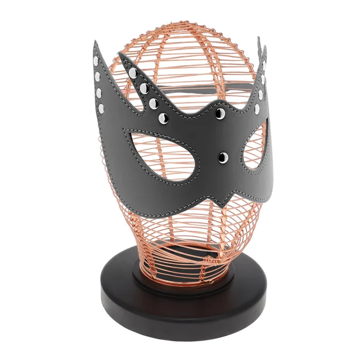 Male Sex Toys 53X SEXCAPADES FAUX LEATHER STUDDED OWL MASK W EARS