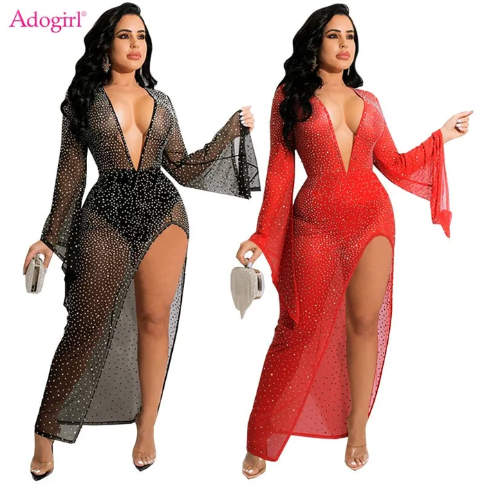 Male Sex Toys Digital Stars Adogirl Diamonds Sheer Mesh Maxi Party Dress with Panties Women Sexy V Neck Flare Long Sleeve High Split Night Club Robe Tunic Male Sex Toys Digital Stars Adogirl Diamonds Sheer Mesh Maxi Party Dress with Panties Women Sexy V Neck Flare Long Sleeve High Split Night Club Robe Tunic
