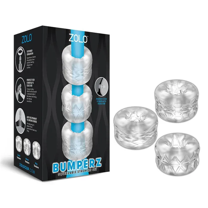 Male Sex Toys Zolo Zolo Bumperz Mini Blowjob Stroker Set