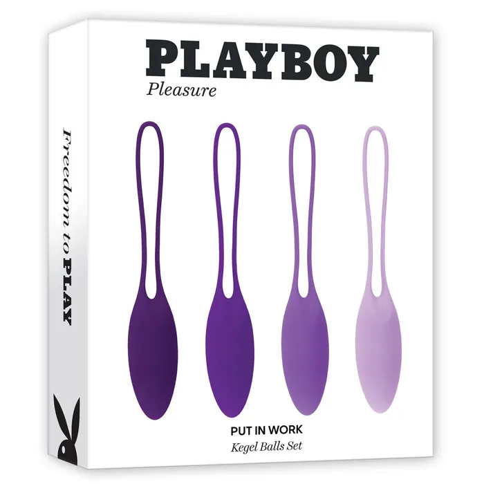 Playboy Pleasure Playboy Pleasure PUT IN WORK Kegel Ball Set Set of 4 Female Sex Toys Playboy Pleasure Playboy Pleasure PUT IN WORK Kegel Ball Set Set of 4 Female Sex Toys