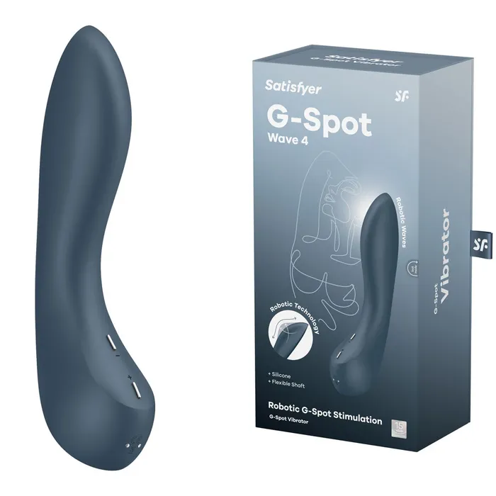 Satisfyer Satisfyer GSpot Wave 4 Dark 21 cm USB Rechargeable Vibrator with Robotic GSpot Stimulation Female Sex Toys Satisfyer Satisfyer GSpot Wave 4 Dark 21 cm USB Rechargeable Vibrator with Robotic GSpot Stimulation Female Sex Toys
