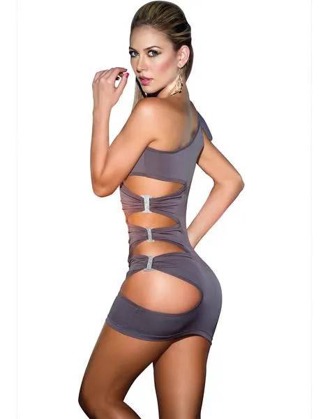 Sexy Swinger Clothing Female Sex Toys Swingers One Shoulder Mini Dress