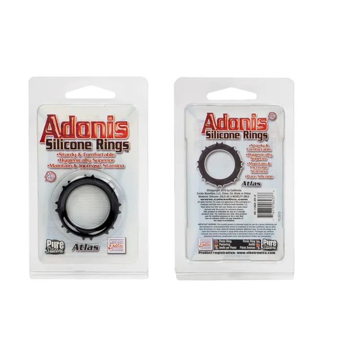 California Exotic Novelties Anal Adonis Silicone Ring Atlas Black
