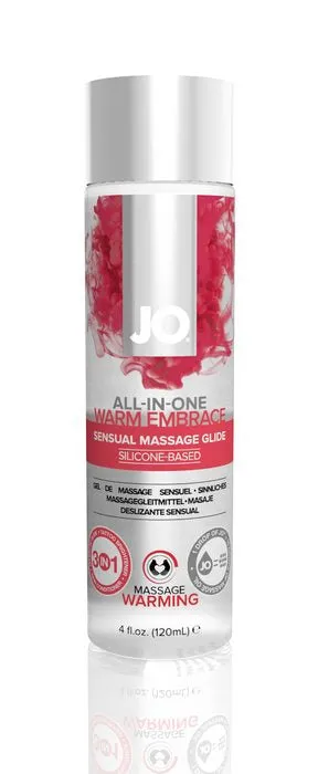 Female Sex Toys System JO Jo 4 Oz All In One Warming Massage Glide