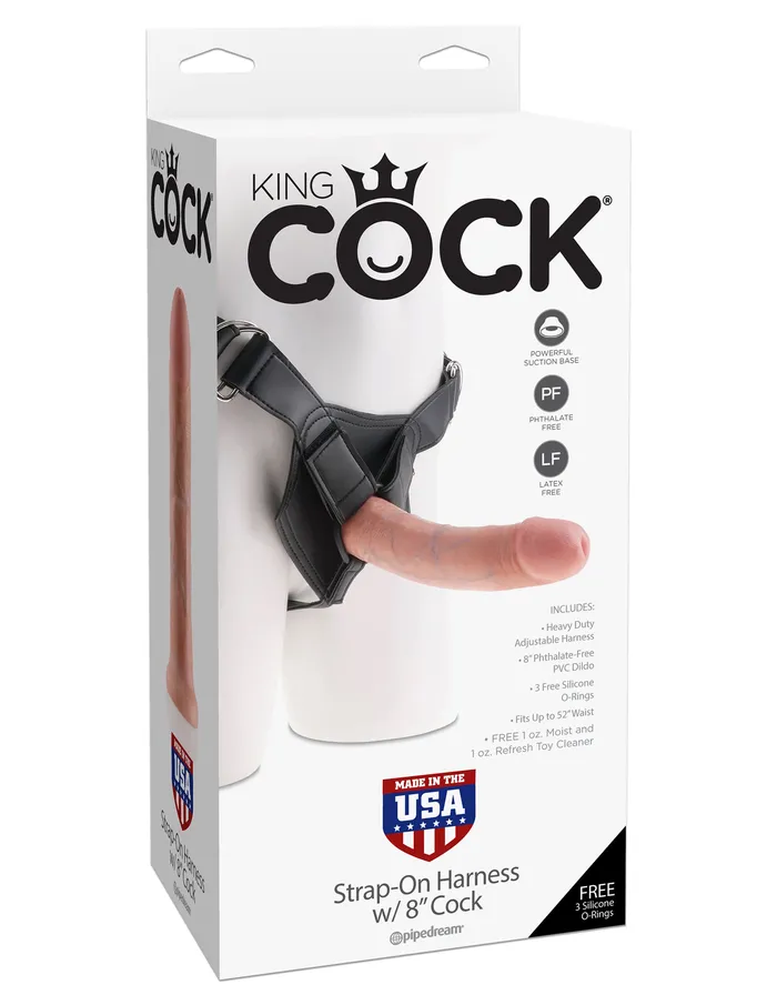 King Cock Strap On Harness With 8 Cock Flesh Pipedream Products Female Sex Toys King Cock Strap On Harness With 8 Cock Flesh Pipedream Products Female Sex Toys