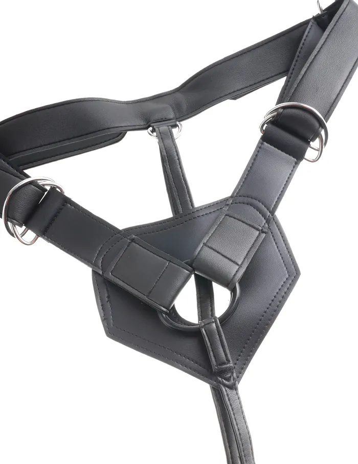 King Cock Strap On Harness With 8 Cock Flesh Pipedream Products Female Sex Toys