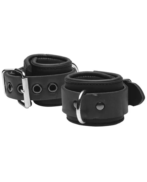 Male Sex Toys XR Brands Master Series Serve 1 Neoprene Buckle Cuffs