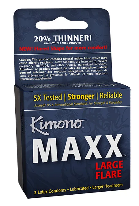 Paradise Products Male Sex Toys Kimono Maxx Large Flare 3 Pk