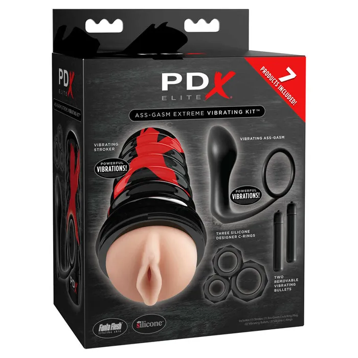 Pipedream Male Sex Toys PDX Elite Assgasm Vibrating Kit