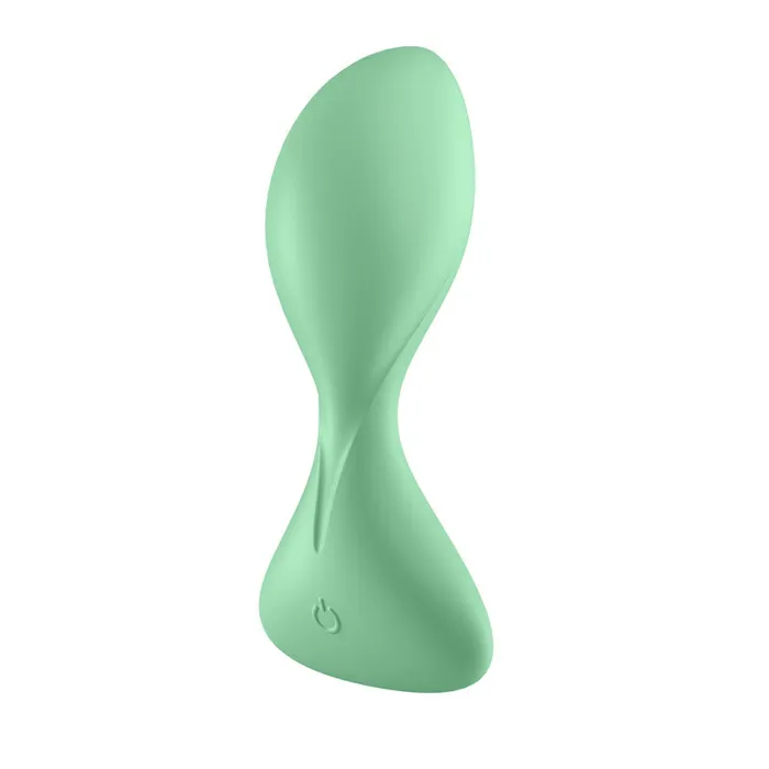 Satisfyer Trendsetter Connect App Vibrating Anal Plug Light Green Satisfyer Male Sex Toys