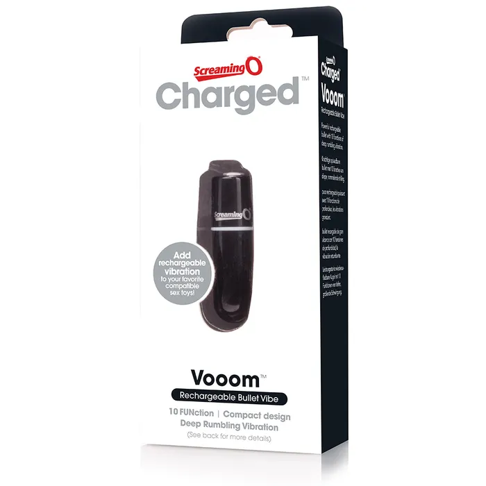 Screaming O Female Sex Toys Screaming O Charged Vooom Rechargeable Bullet Vibrator Black Screaming O Female Sex Toys Screaming O Charged Vooom Rechargeable Bullet Vibrator Black