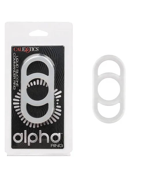 Alpha Liquid Silicone Commander Cock Ring CalExotics Male Sex Toys