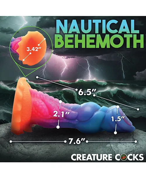 Creature Cocks GlowintheDark AquaCock Silicone Dildo XR Brands Dildos