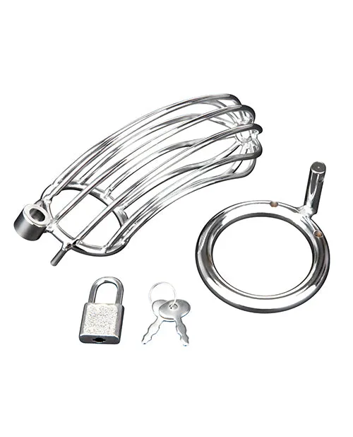 Electric Eel Blue Line Prisoner Cock Cage Male Sex Toys