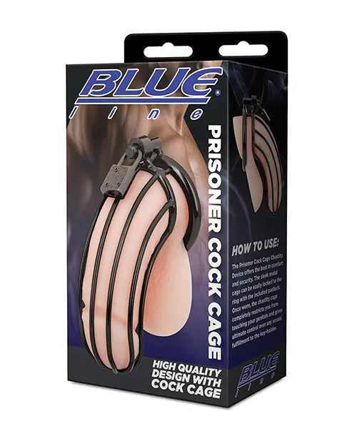 Electric Eel Blue Line Prisoner Cock Cage Male Sex Toys