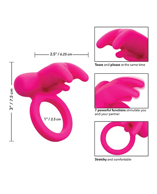 Female Sex Toys CalExotics Silicone Rechargeable Triple Clit Flicker