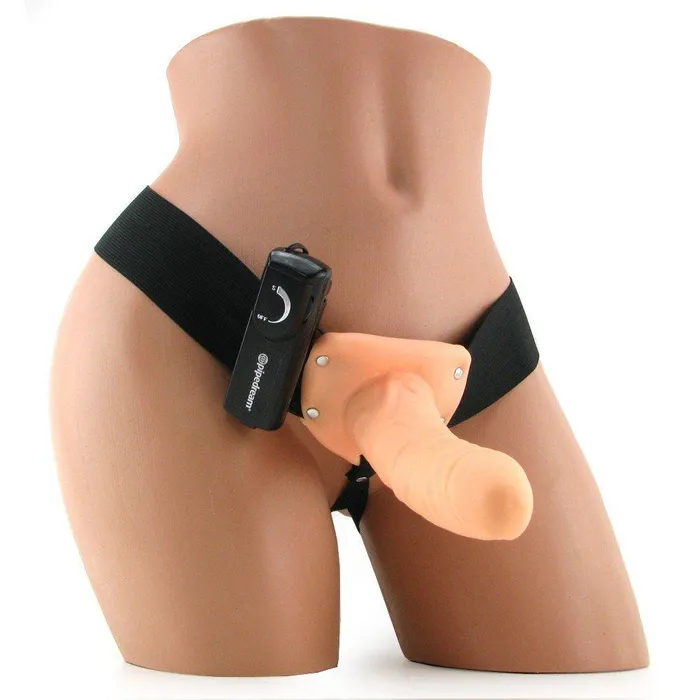 Female Sex Toys Fetish Fantasy Vibrating Hollow StrapOn Pipe Dream