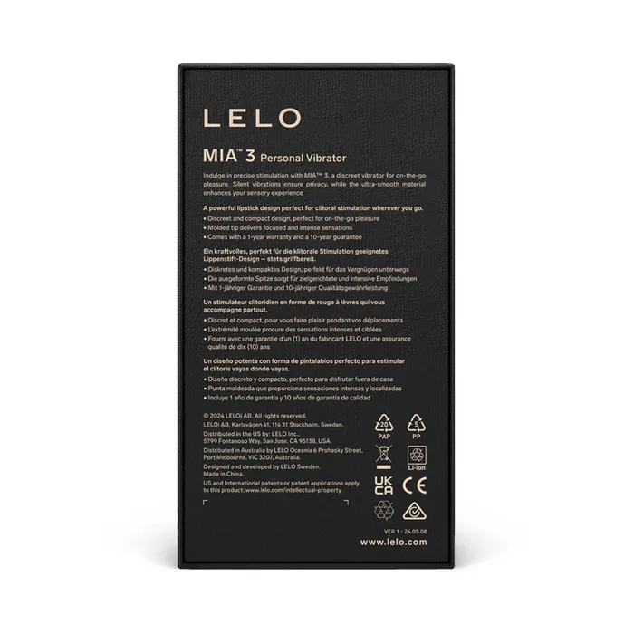 Female Sex Toys Lelo LELO MIA 3 Personal Vibrator