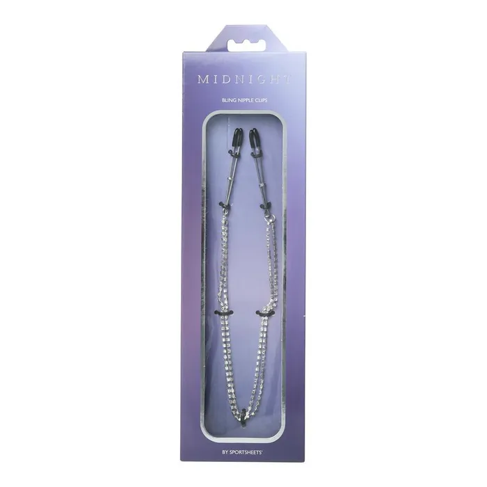 Female Sex Toys Sportsheets Sportsheets Nipple Clamps with Teardrop Crystals