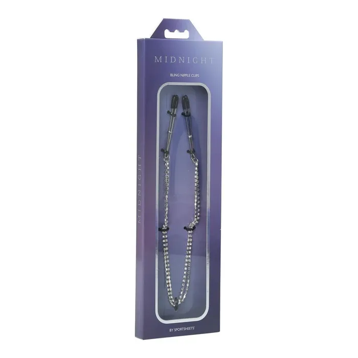 Female Sex Toys Sportsheets Sportsheets Nipple Clamps with Teardrop Crystals
