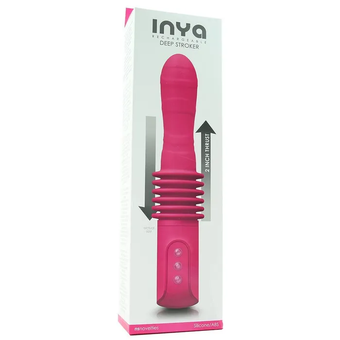 Male Sex Toys NS Novelties INYA Rechargeable Silicone Deep Stroker 2 Inch Thrust