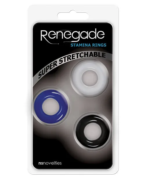Renegade Stamina Rings Asst Colors NS Novelties Male Sex Toys
