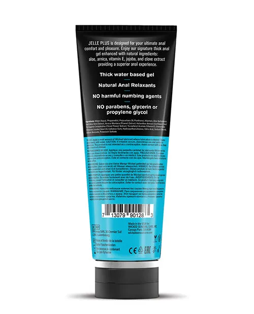 Wicked Sensual Care Male Sex Toys Wicked Sensual Care Jelle Plus Water Based Anal Lubricant With Relaxants