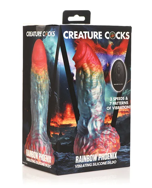 XR Brands Female Sex Toys Creature Cocks Rainbow Phoenix Vibrating Dildo wRemote Control XR Brands Female Sex Toys Creature Cocks Rainbow Phoenix Vibrating Dildo wRemote Control